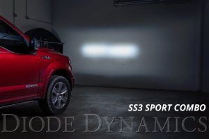 Ford Raptor LED Ditch Light Kit - Above Hood - Diode Dynamics - SS3 with Amber Backlight - White - `15-`27 Ford Raptor LED Ditch Light Kit - Above Hood - Diode Dynamics - SS3 with Amber Backlight - White - `15-`27